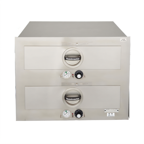 Toastmaster Built-In Double-Drawer Food Warming Drawer, 2 x 12 x 20 x 5 Pan Capacity, Thermostatic Controls
