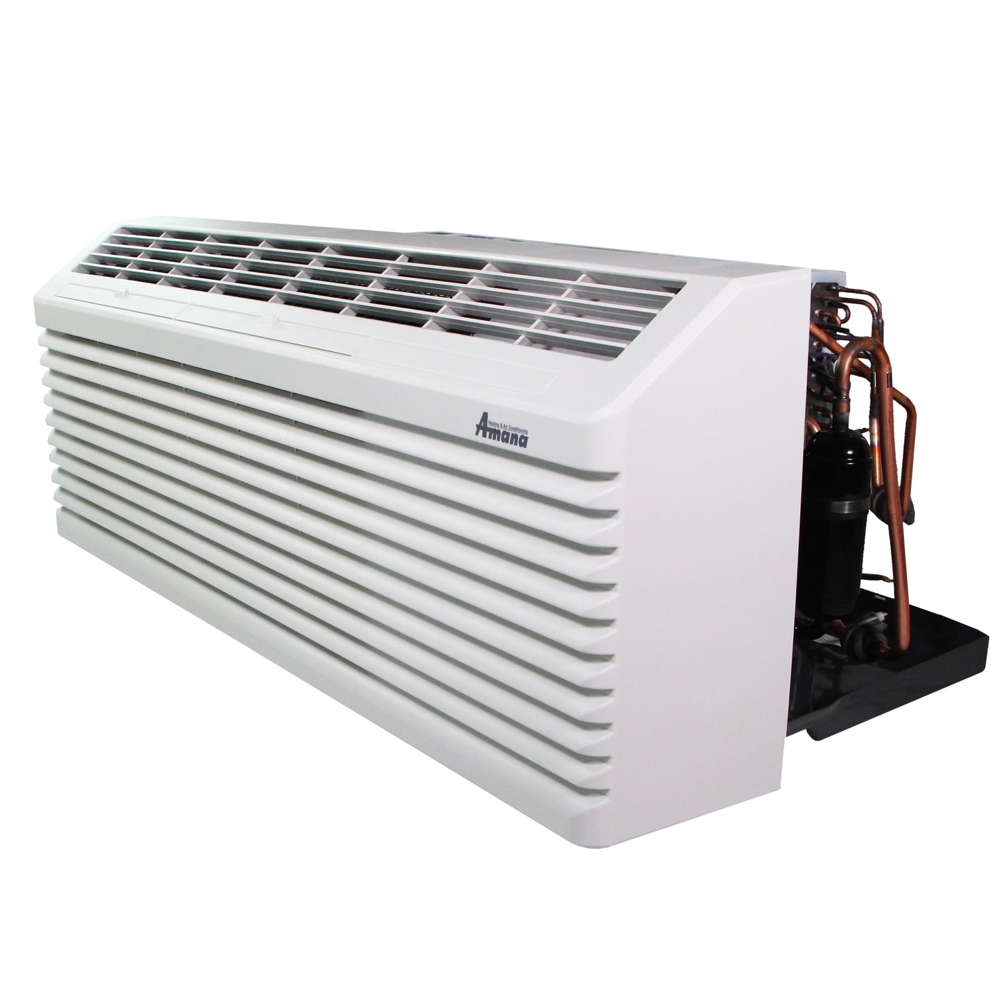 AMANA PTAC 12,000 BTU Air Conditioner Heat Pump PTH123J25AXXX with 2.5 kW Heater 15 Amp plug R32 - APTH12J20032