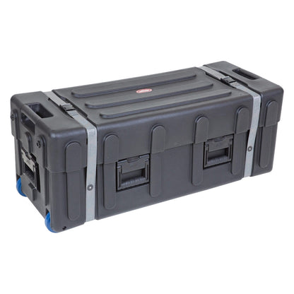 SKB Drum Hardware Case with Wheels, Durable Polyethylene Mobile Storage, Black - 420620