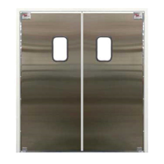 Curtron SPD-30-SS-DBL-8496 84" x 96" Service-Pro Series 30 Double Swing Door - CUSPD30SSDBL8496