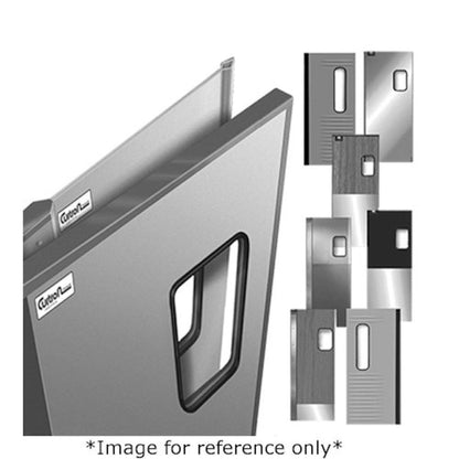 Curtron SPD-20-SS-DBL-3684 36" x 84" Service-Pro Series 20 Double Swing Door - CUSPD20SSDBL3684