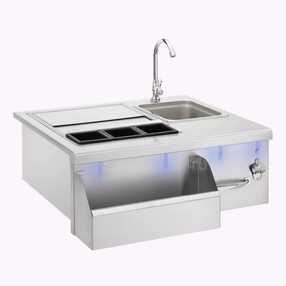 TrueFlame 30 Lighted Beverage & Prep Station - TF-BC-30L
