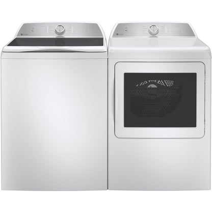 GE Appliances Profile 28 Inch Top Load Smart Washer & GE Profile 27 Inch Electric Dryer - PTW600BSRWS