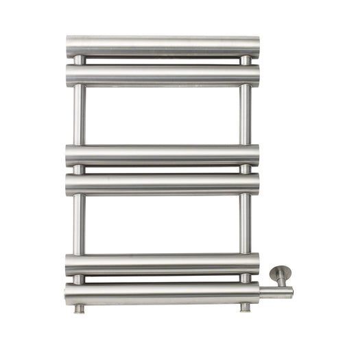 Mr. Steam WX27 6-Bar Wall Mounted Electric Towel Warmer with Digital Timer in Stainless Steel Brushed - WX27TSSB