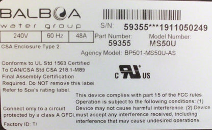 MASTER SPAS PACK, MS50U 825 3RD SENSOR - x300732