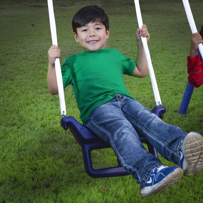 XDP Recreation Surf N Swing 5 Station Outdoor Swing and Play Set with Slide - 217009