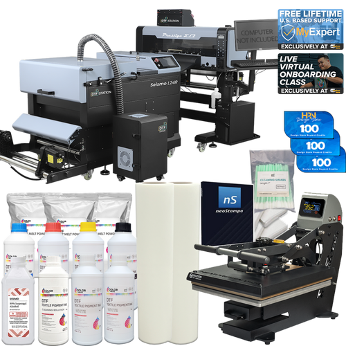 DTF Station" Printer with L24R Shaker Bundle - BNDL-PRESTIGE-XL2-L24R-PL2-LG